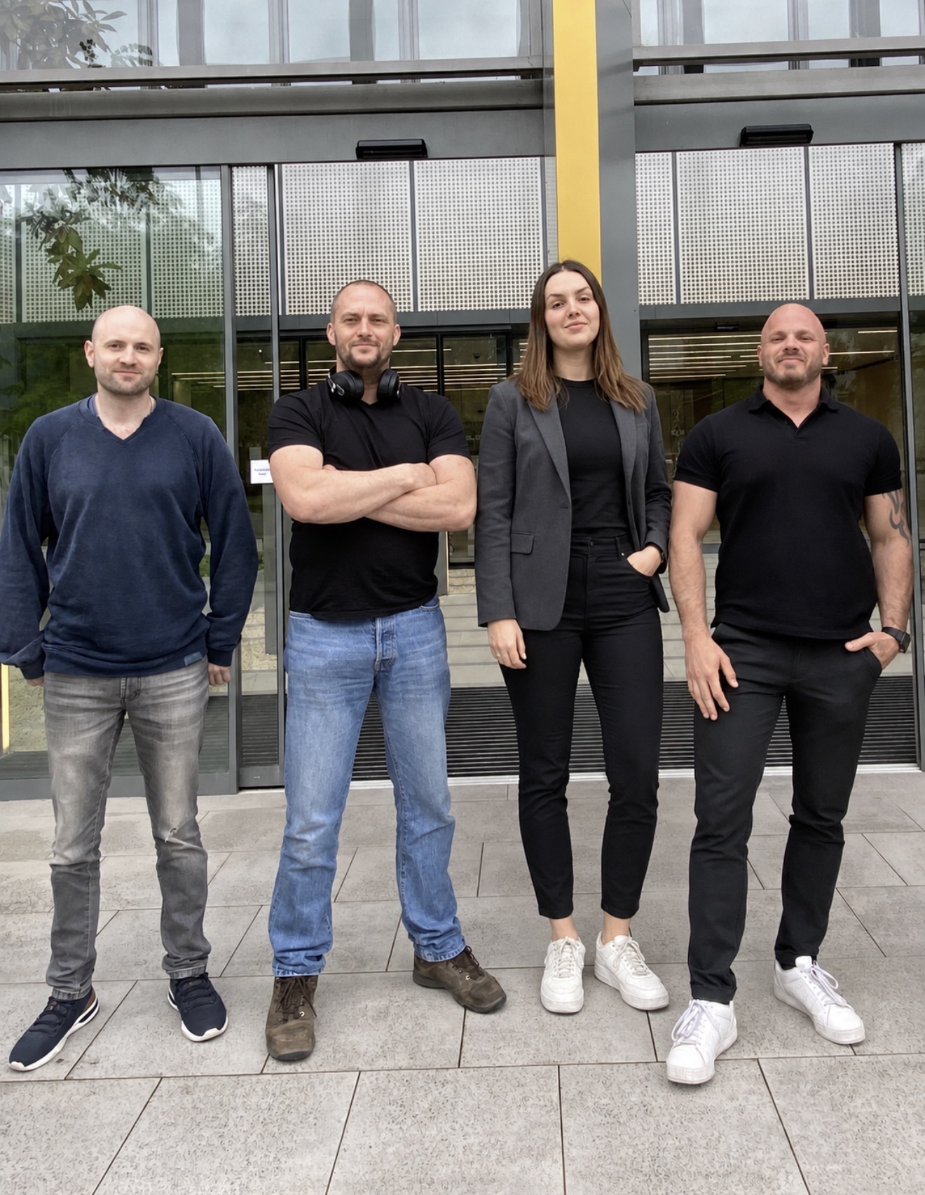 Klimatexperternas team: Dennis, Martin, Viktoria och Dick